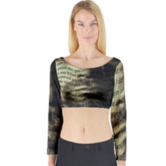 Kurt Cobain Long Sleeve Crop Top