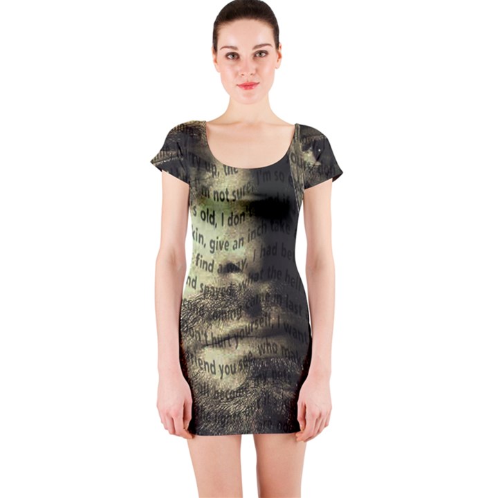 Kurt Cobain Short Sleeve Bodycon Dress