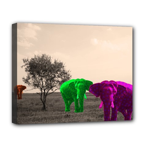 Africa  Deluxe Canvas 20  X 16   by Valentinaart