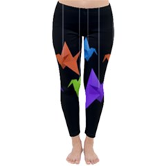 Paper Cranes Classic Winter Leggings by Valentinaart