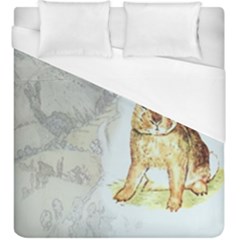 Rabbit  Duvet Cover (king Size) by Valentinaart