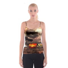 Africa Spaghetti Strap Top by Valentinaart