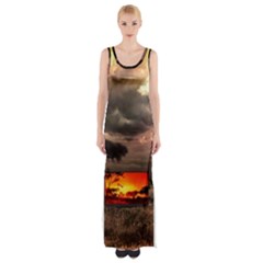 Africa Maxi Thigh Split Dress by Valentinaart