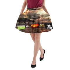 Africa A-line Pocket Skirt by Valentinaart