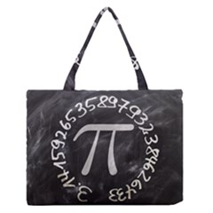 Pi Medium Zipper Tote Bag by Valentinaart