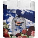 Vintage bird in the cage  Duvet Cover Double Side (California King Size) View1