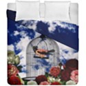 Vintage bird in the cage  Duvet Cover Double Side (California King Size) View2