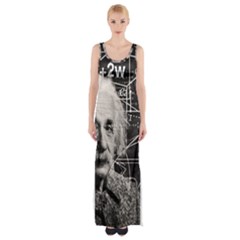 Albert Einstein Maxi Thigh Split Dress by Valentinaart