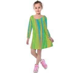 Pattern Kids  Long Sleeve Velvet Dress by Valentinaart