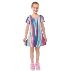 Pattern Kids  Short Sleeve Velvet Dress by Valentinaart