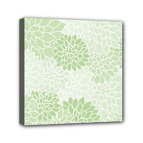 Floral Pattern Mini Canvas 6  X 6  by Valentinaart