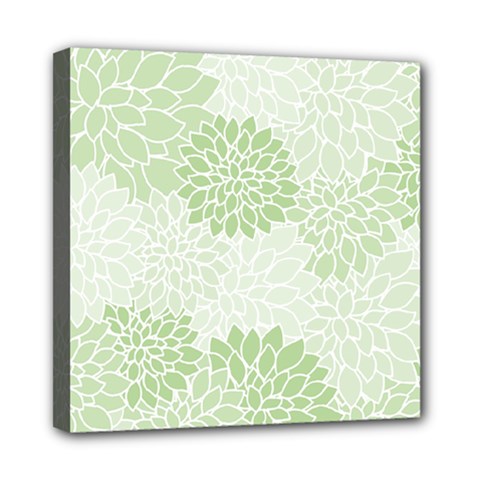 Floral Pattern Mini Canvas 8  X 8  by Valentinaart