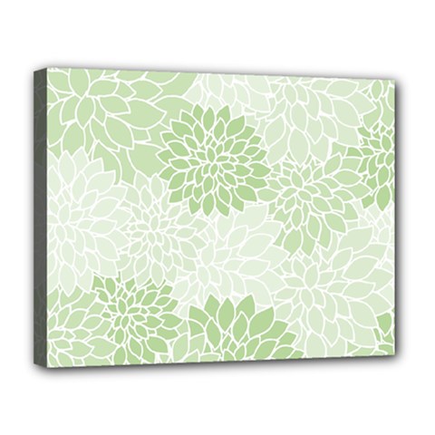 Floral Pattern Canvas 14  X 11  by Valentinaart