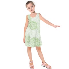 Floral Pattern Kids  Sleeveless Dress by Valentinaart