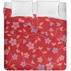 Floral Pattern Duvet Cover Double Side (king Size) by Valentinaart