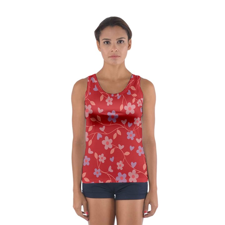 Floral pattern Women s Sport Tank Top 