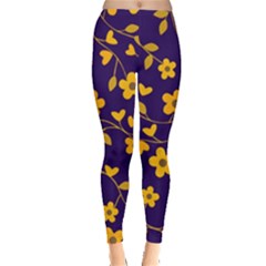 Floral Pattern Leggings  by Valentinaart