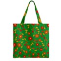 Floral pattern Zipper Grocery Tote Bag View2