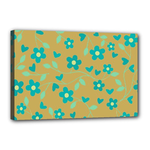 Floral Pattern Canvas 18  X 12  by Valentinaart