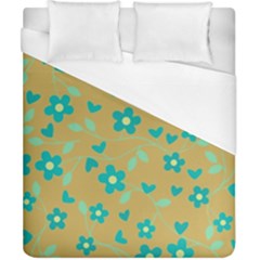 Floral Pattern Duvet Cover (california King Size) by Valentinaart