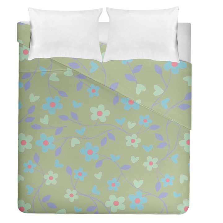 Floral pattern Duvet Cover Double Side (Queen Size)