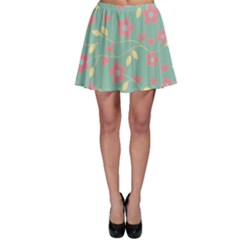 Floral Pattern Skater Skirt by Valentinaart