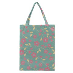 Floral Pattern Classic Tote Bag by Valentinaart