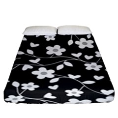 Floral Pattern Fitted Sheet (king Size) by Valentinaart