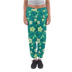 Floral Pattern Women s Jogger Sweatpants by Valentinaart