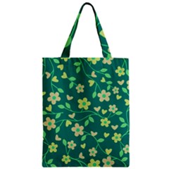 Floral Pattern Zipper Classic Tote Bag by Valentinaart