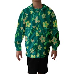 Floral Pattern Hooded Wind Breaker (kids) by Valentinaart