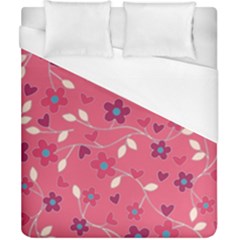 Floral Pattern Duvet Cover (california King Size) by Valentinaart