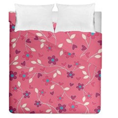 Floral Pattern Duvet Cover Double Side (queen Size) by Valentinaart