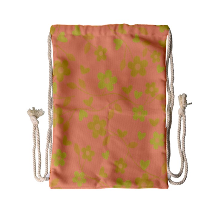 Floral pattern Drawstring Bag (Small)