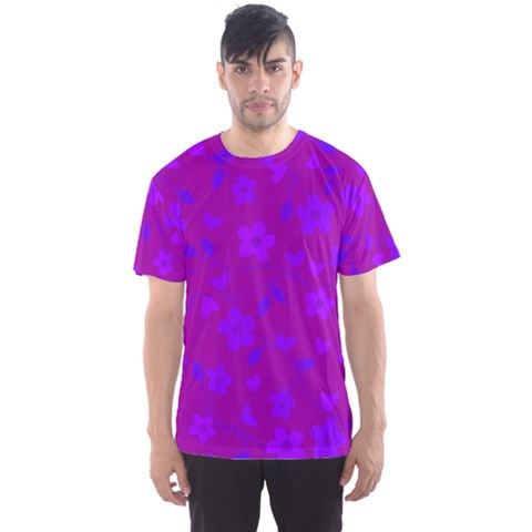 Floral Pattern Men s Sport Mesh Tee by Valentinaart