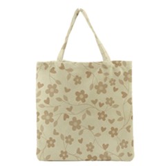 Floral Pattern Grocery Tote Bag by Valentinaart