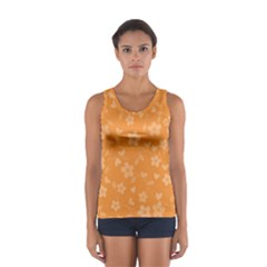 Floral Pattern Women s Sport Tank Top  by Valentinaart