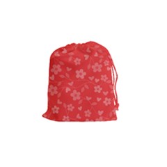 Floral pattern Drawstring Pouches (Small) 