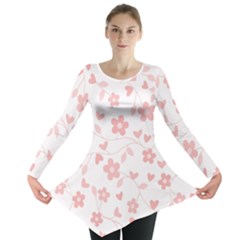 Floral Pattern Long Sleeve Tunic  by Valentinaart