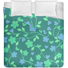 Floral Pattern Duvet Cover Double Side (king Size) by Valentinaart