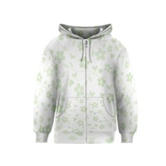 Floral Pattern Kids  Zipper Hoodie by Valentinaart