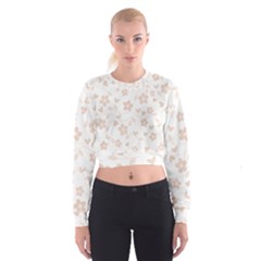 Floral Pattern Women s Cropped Sweatshirt by Valentinaart