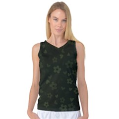 Floral Pattern Women s Basketball Tank Top by Valentinaart