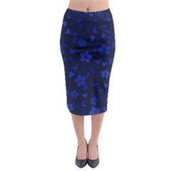 Floral Pattern Midi Pencil Skirt by Valentinaart