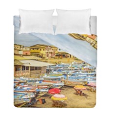 Engabao Beach At Guayas District Ecuador Duvet Cover Double Side (full/ Double Size) by dflcprints