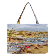 Engabao Beach At Guayas District Ecuador Medium Tote Bag by dflcprints