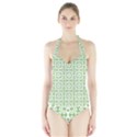 Pattern Halter Swimsuit View1