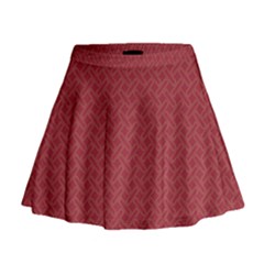 Pattern Mini Flare Skirt