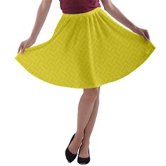 Pattern A-line Skater Skirt