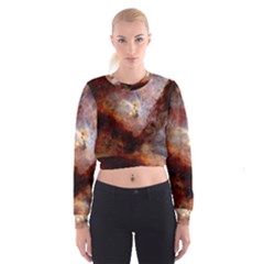 Carina Nebula Women s Cropped Sweatshirt